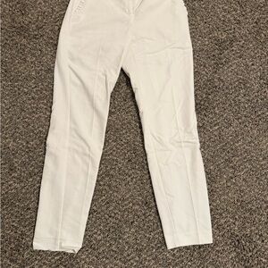 Express Cream Columnist Ankle Pants
